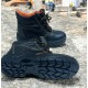 Δερμάτινα Μποτάκια Ασφαλείας Μαύρα W-S601