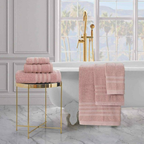 Σετ Πετσέτες Μπάνιου 3τμχ 100% rose COTTON 500gr/m² psts-1127